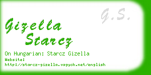 gizella starcz business card